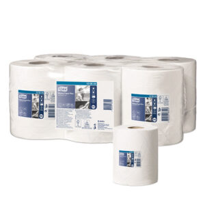 Mini jumbo 2 laags cellulose met uitneembare koker tbv Tork dispenser, 6x200M